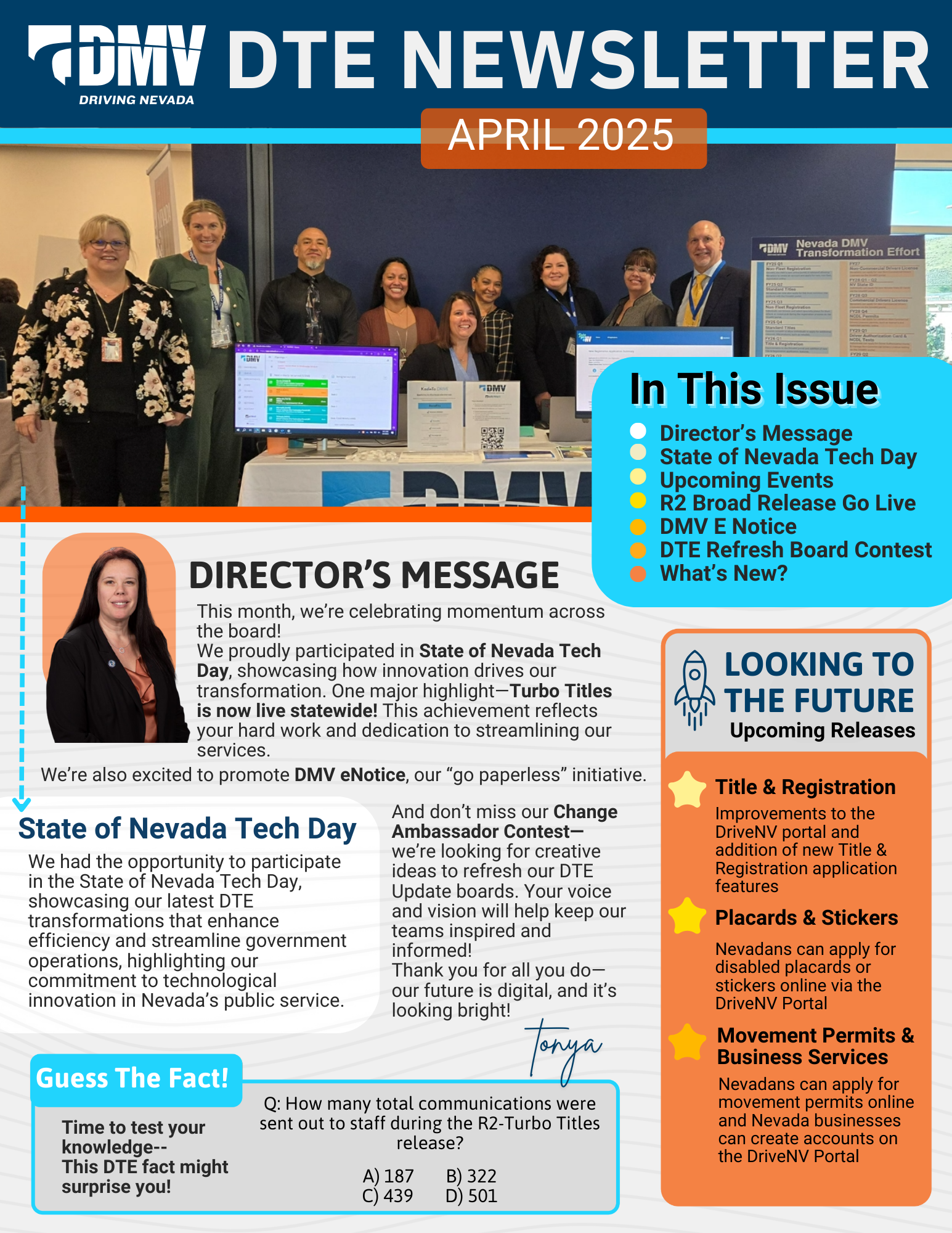 April 2025 Newsletter Page 1