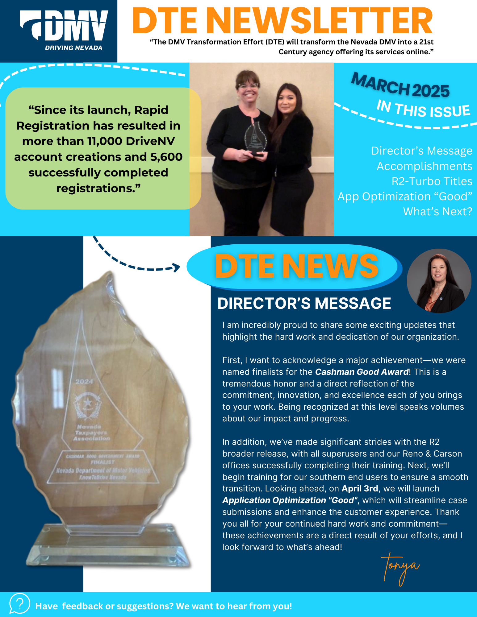 March 2025 Newsletter Page 1